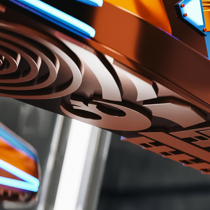 3D Futuristic Shoe Modeling Sole Color