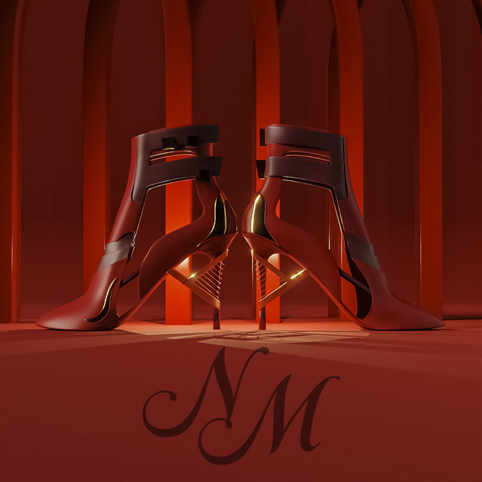 3D Shoe Modeling - High Heels Pair