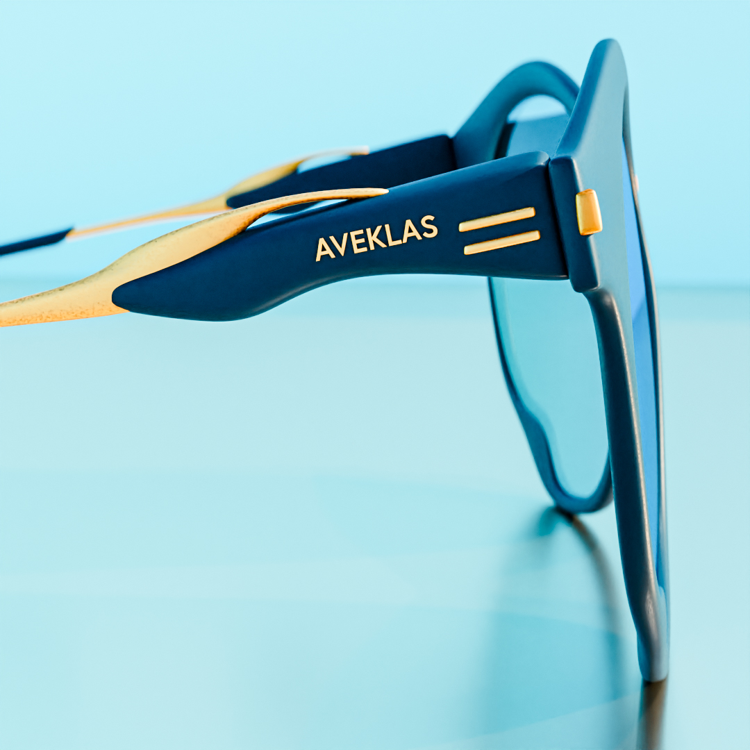 3D Sunglasses Animation Studio Designer glasses temple with product launch animation style