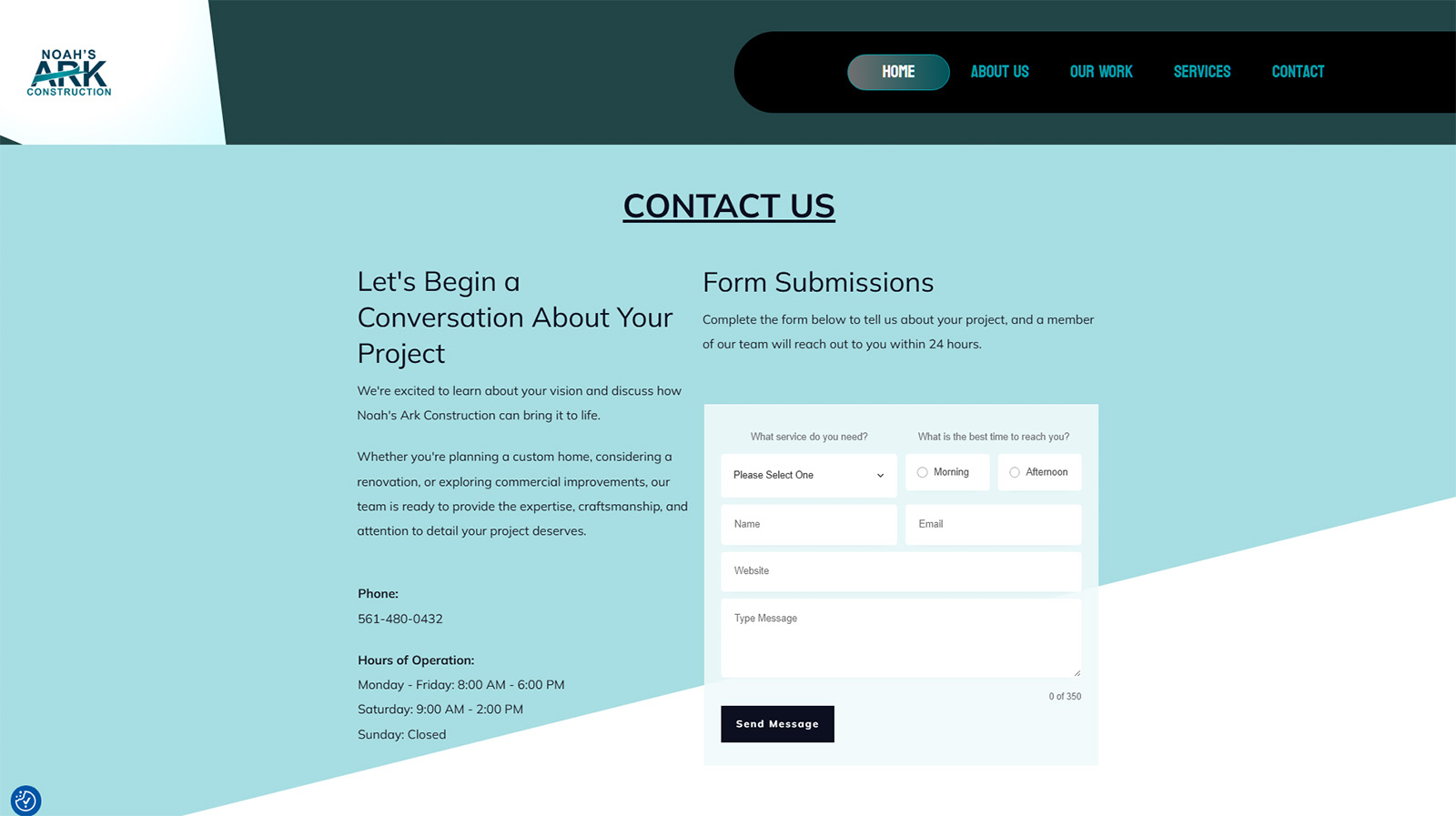 Construction Website Designer for Hire 1