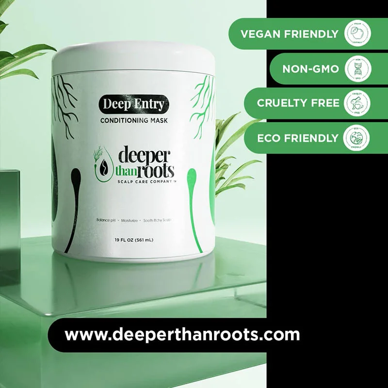 Eco-friendly hair mask design branding designer for hire creates