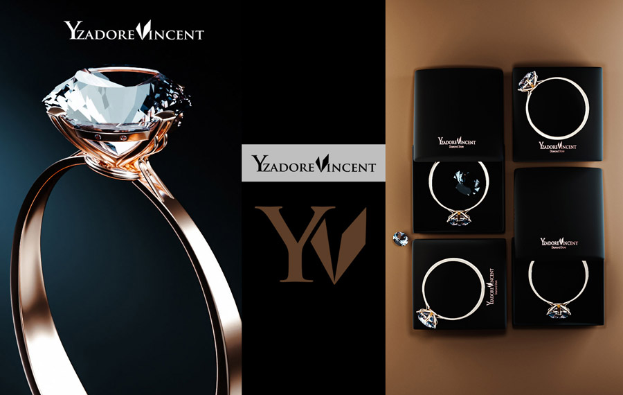 Luxury jewelry branding design