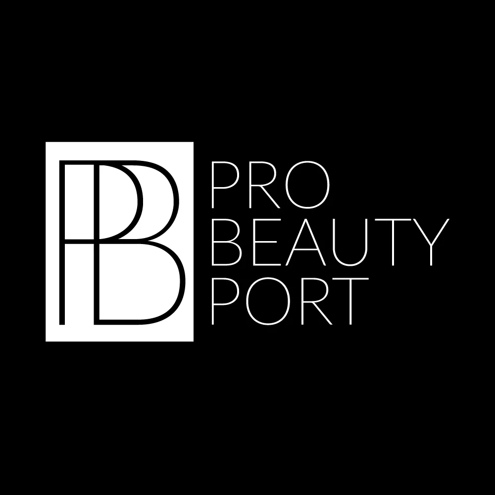 Beauty Omaha Branding Service Omaha branding services logo design shown in reverse on a black background, featuring interlocking monogram initials inside a white rectangle beside a minimalist wordmark.