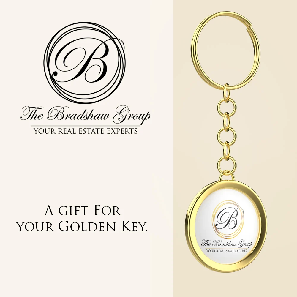 Luxury Real Estate Branding Luxury realtor branding client gift keychain