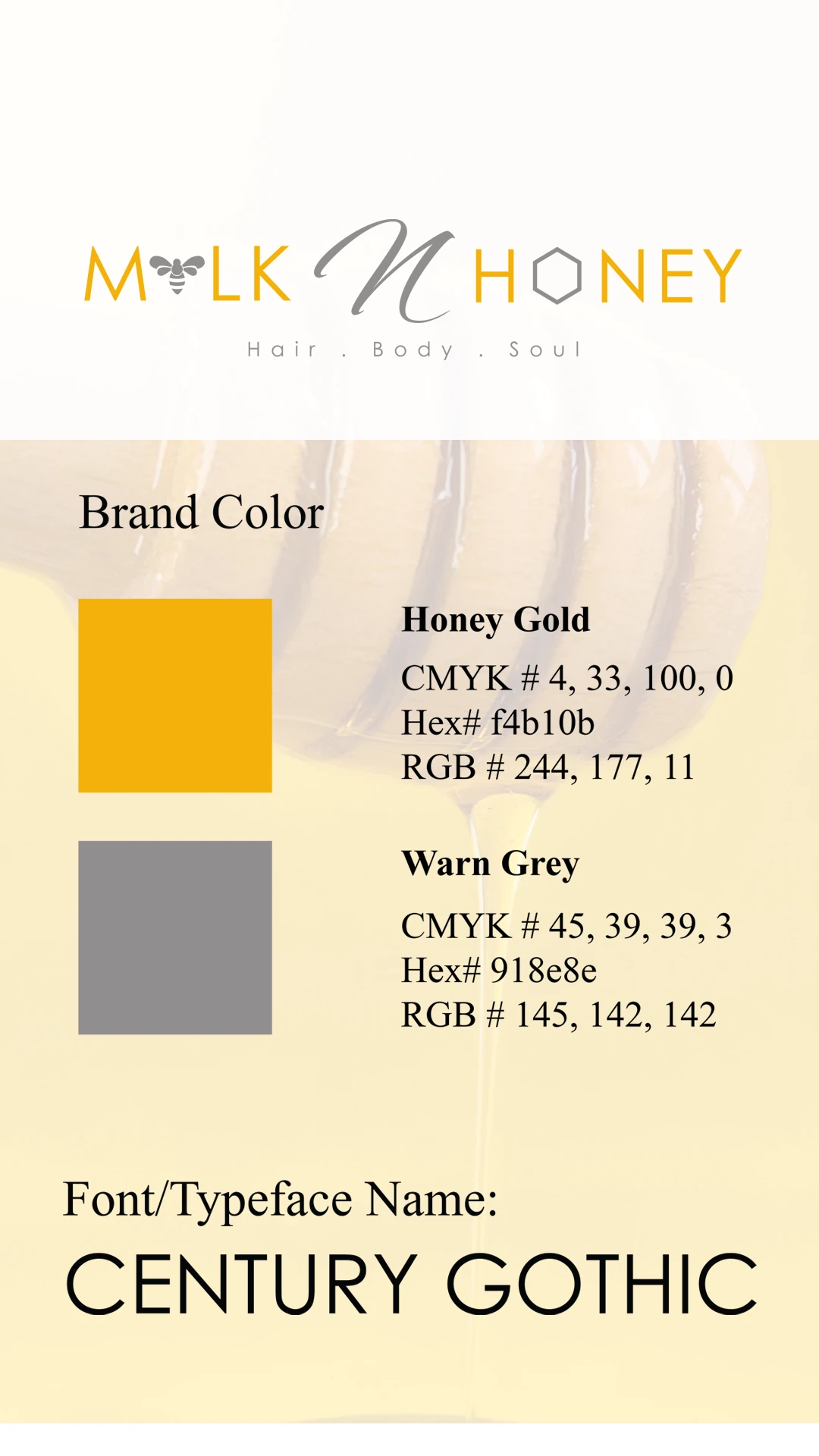 milk-n-honey-brand-color-palette Omaha logo design brand color palette for Milk N Honey hair salon.