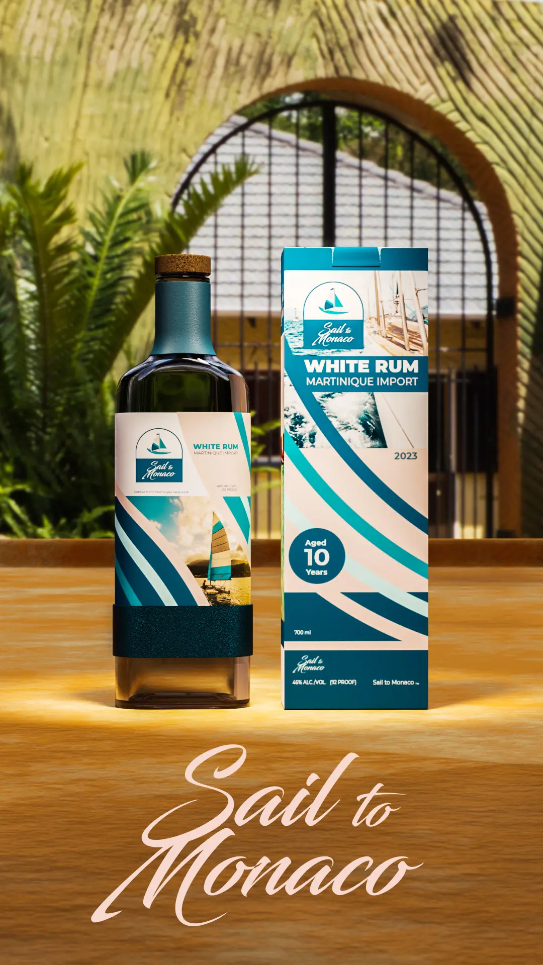 rum-bottle-and-carton-packaging White rum bottle beside branded carton packaging showing hidden secrets of successful alcohol branding